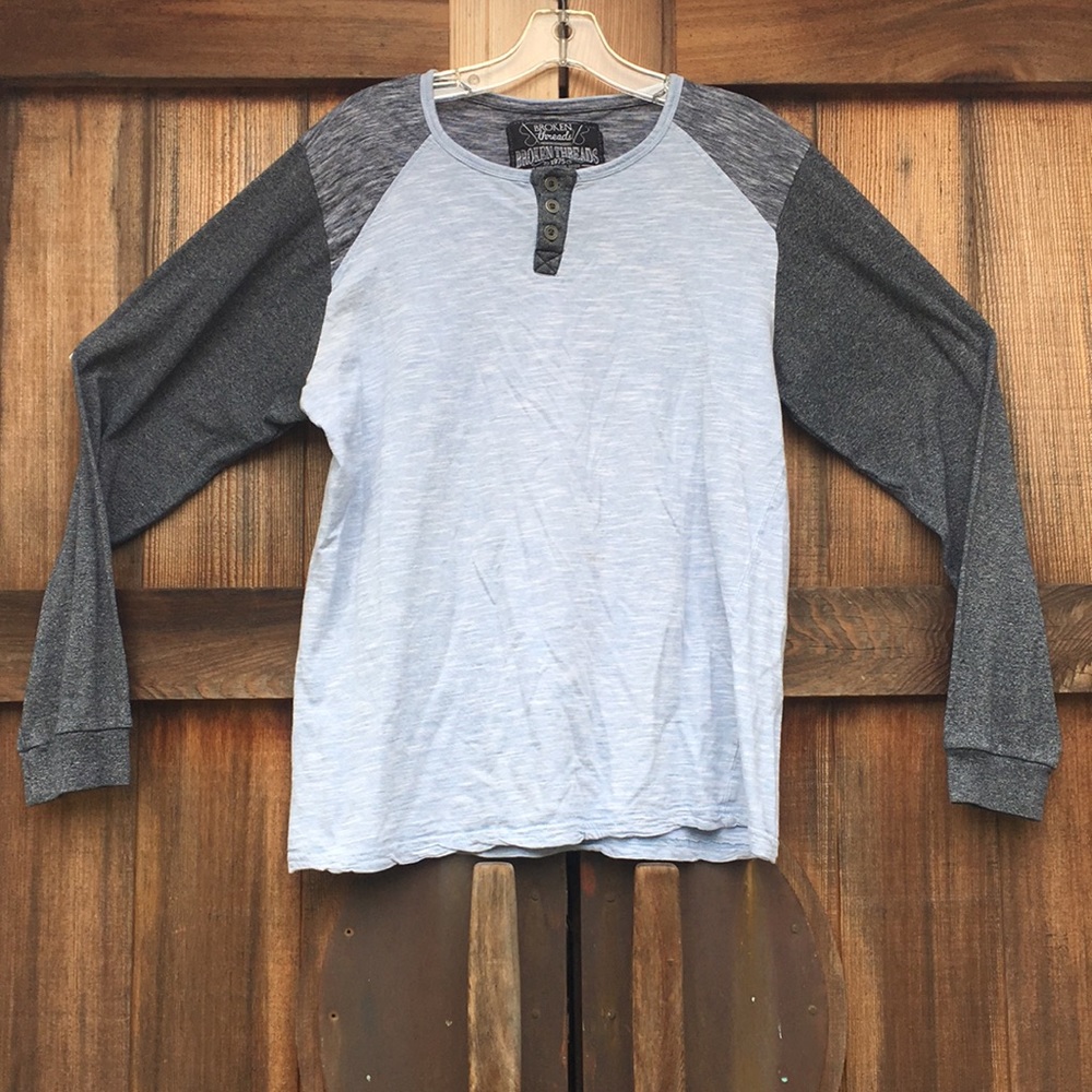 3/$20 Broken Threads Raglan Sleeve Shirt - Picture 2 of 5